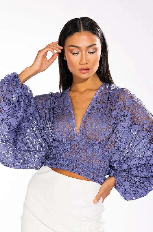 CONNIE LACE LONG SLEEVE TOP