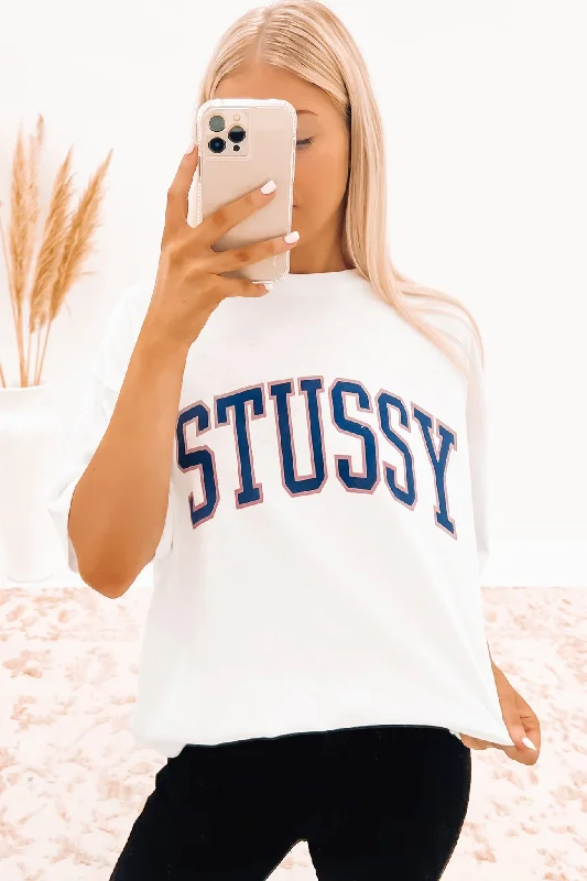 Varsity Relaxed Tee White