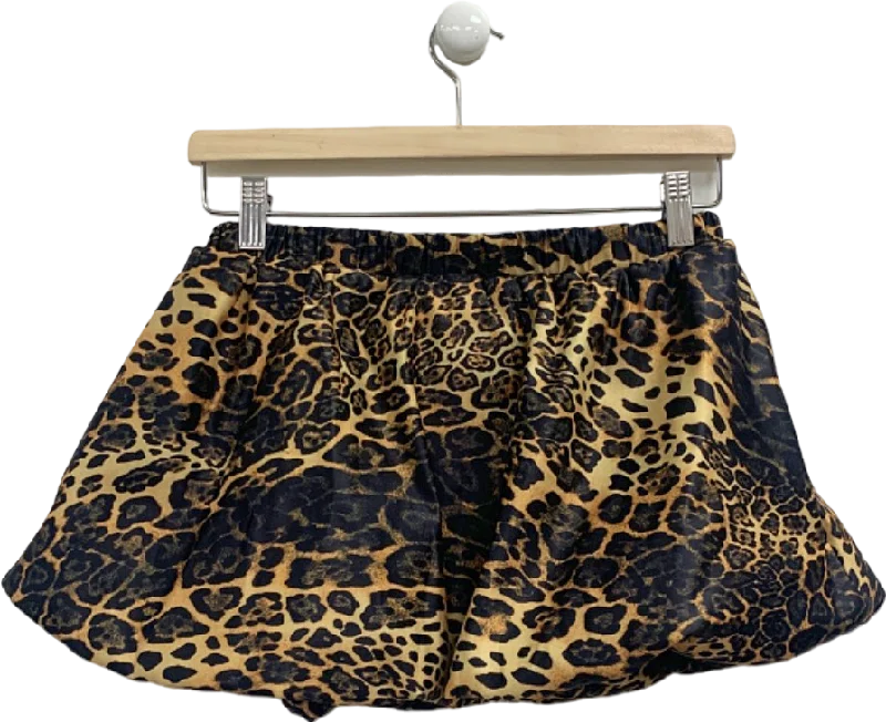 Boohoo Leopard Print Skirt UK 8