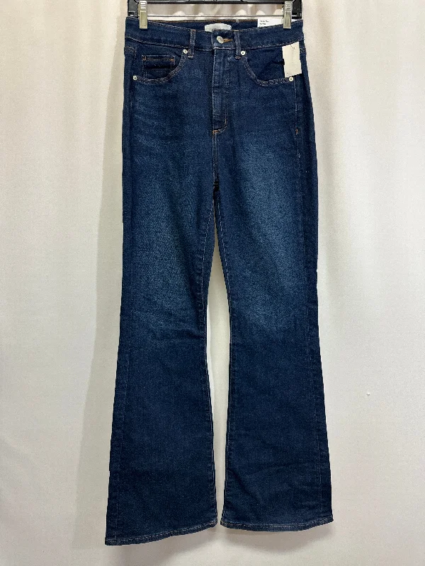 Jeans Flared By Loft In Blue Denim, Size: 2