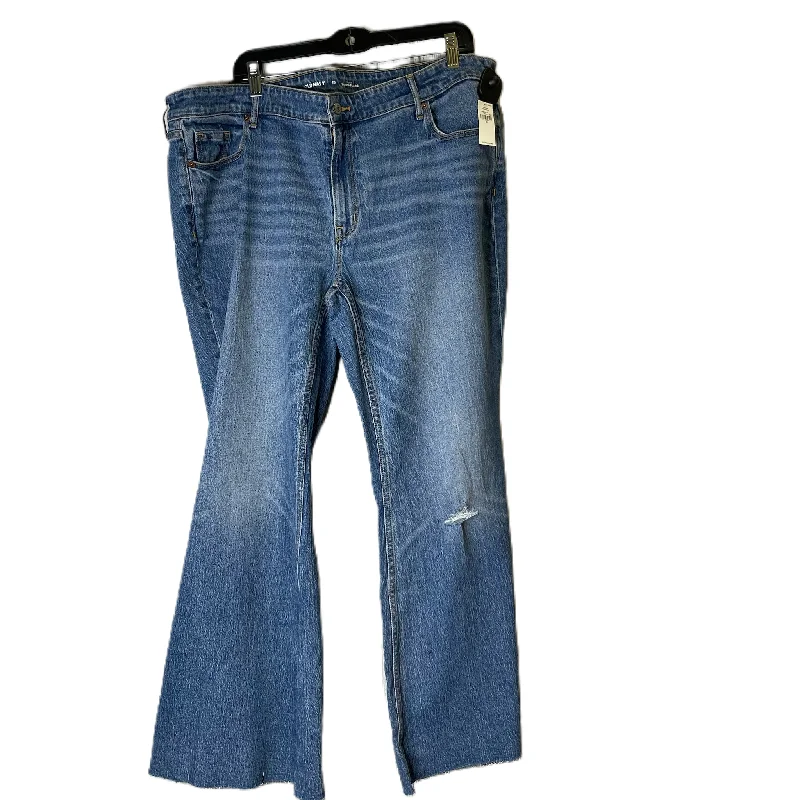 Jeans Flared By Old Navy In Blue Denim, Size: 20