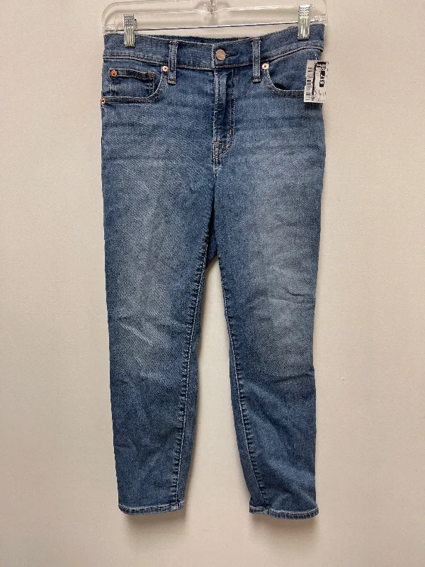 Jeans Skinny By Gap In Blue Denim, Size: 10