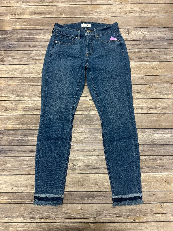 Jeans Skinny By Loft In Blue Denim, Size: 0