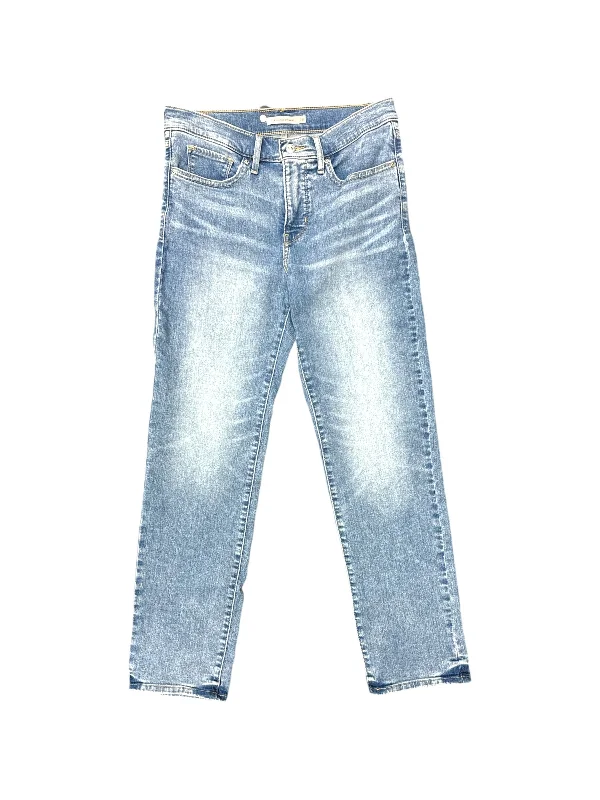 Jeans Straight By Levis Capital E In Blue Denim, Size: 6