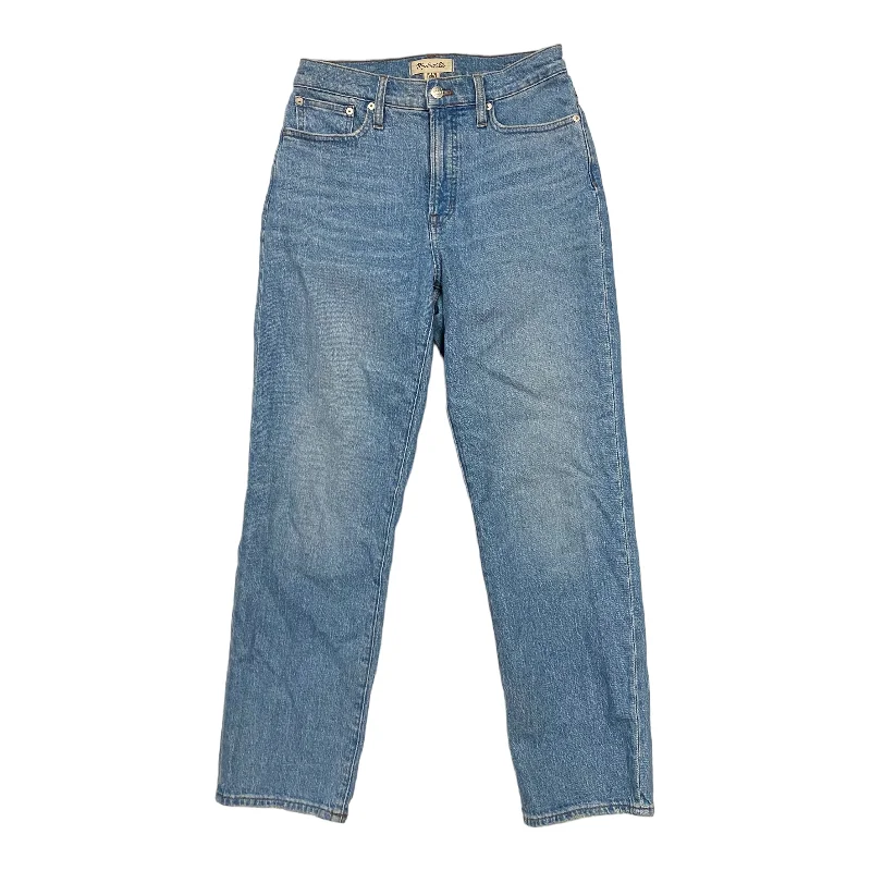 Jeans Straight By Madewell In Blue Denim, Size: 2