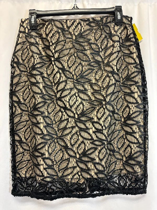 Skirt Midi By Ann Taylor In Black, Size: 4