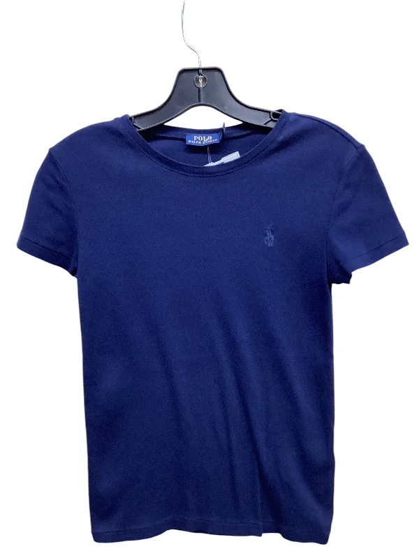 Top Short Sleeve By Polo Ralph Lauren In Blue, Size: S