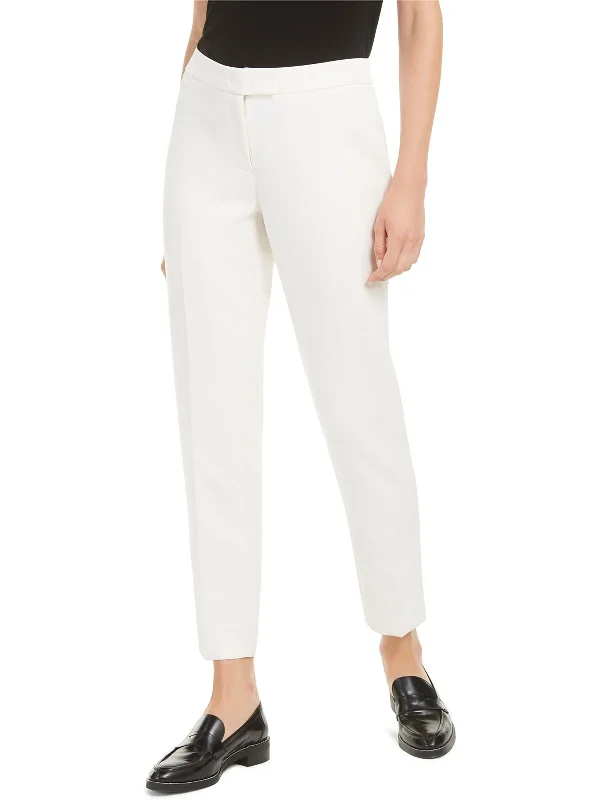 Petites   Womens Mid Rise Career Dress Pants