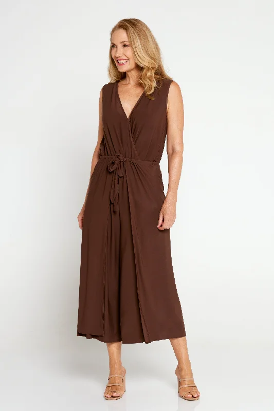 Sable Jumpsuit - Chocolate Latte