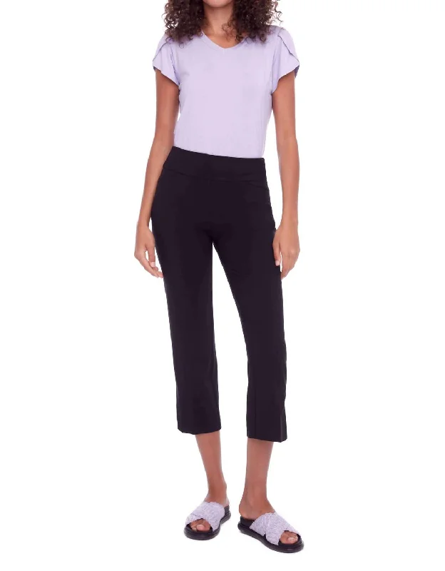 Solid Palermo Cropped Pant In Black