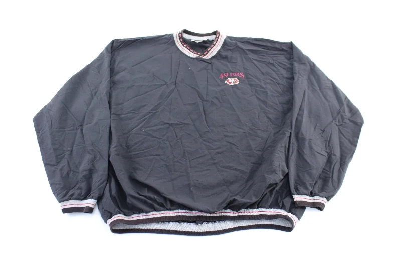 90's San Francisco 49ers Embroidered Black Pullover Jacket