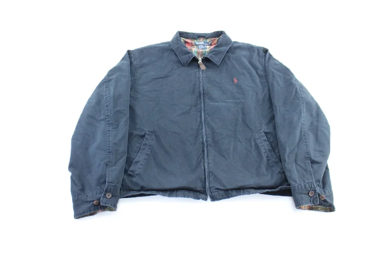 Polo by Ralph Lauren Embroidered Logo Navy Zip Up Jacket