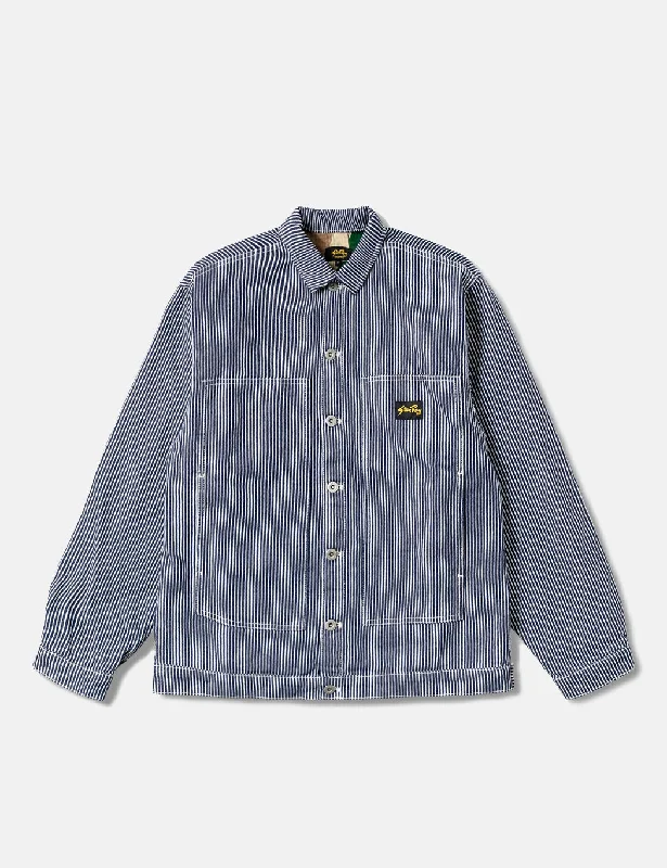 Stan Ray Winter Box Jacket - StoneWashed Hickory Blue