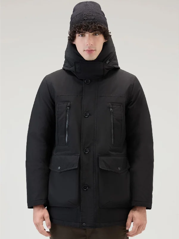 Parka Arctic in Ramar Cloth Rivisitato Nero