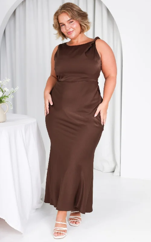 Mosse Maxi Dress - Chocolate Brown