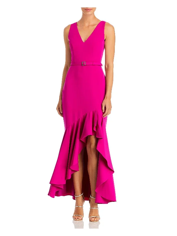 Womens Knit Sleeveless Evening Dress