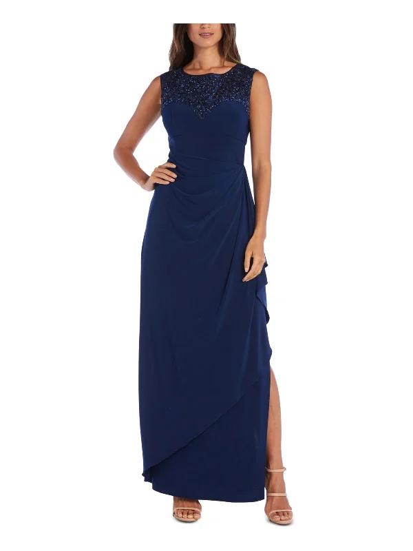 Womens Sequin Sleeveless Evening Dress