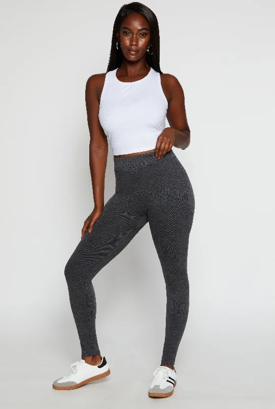 Basic French Terry High Waist Leggings