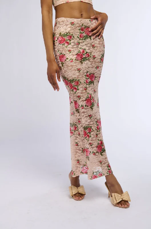 NINA FLORAL MAXI SKIRT