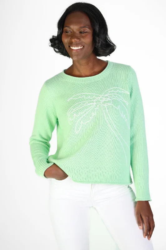 Palm Tree Beach Sweater