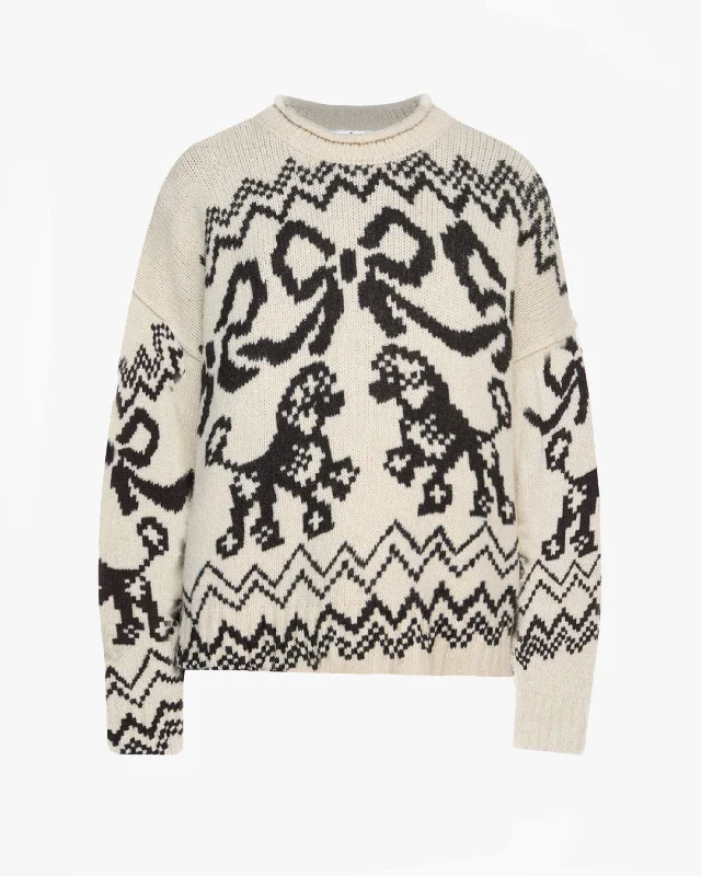 Poodle Jacquard Sweater